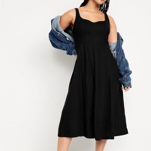 NWT Old Navy Fit & Flare Black Dress